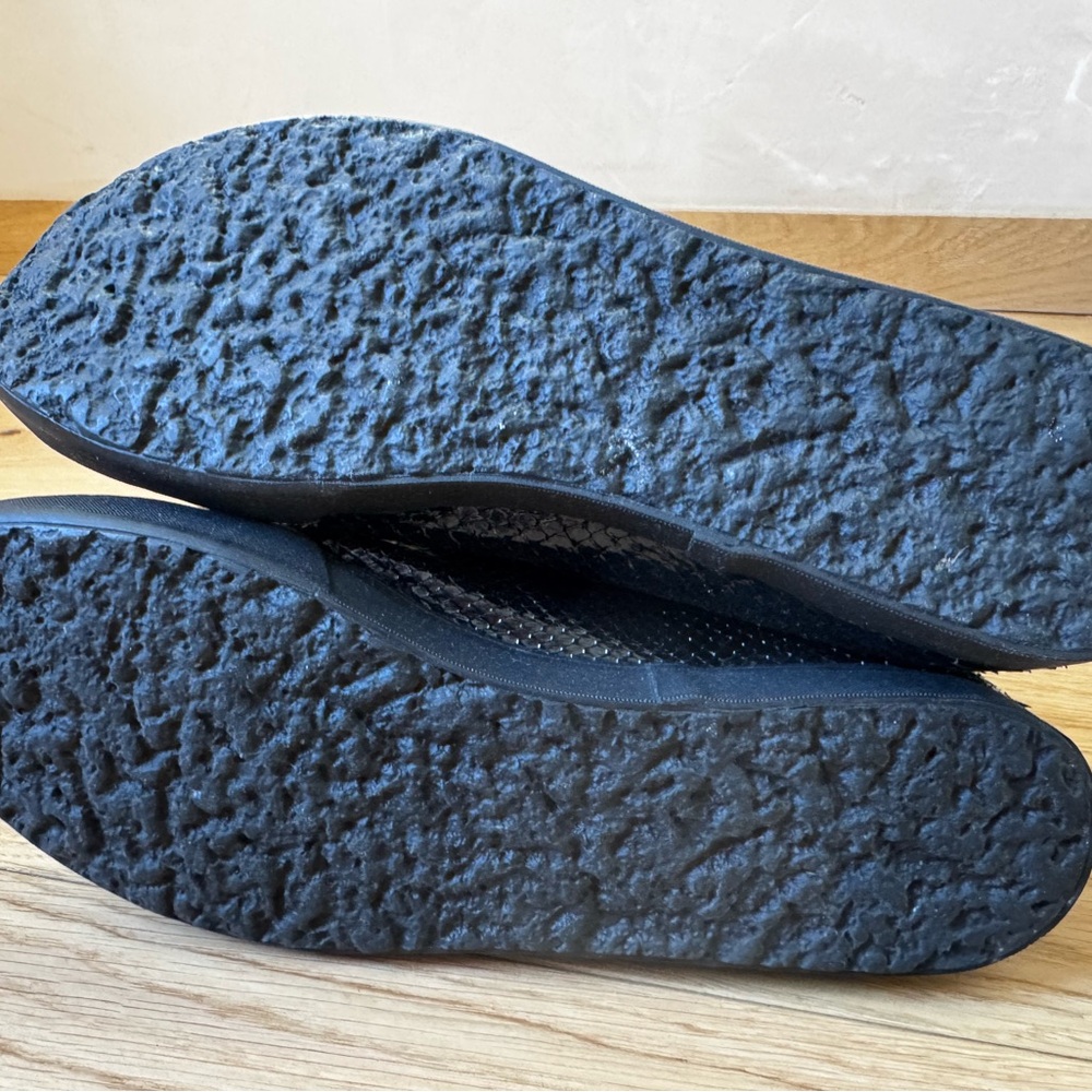 LOEWE black snakeskin boots